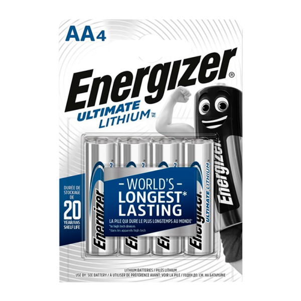 Батарейка Energizer Ultimate FR6 AA BL4 Lithium 1.5V (4/48)