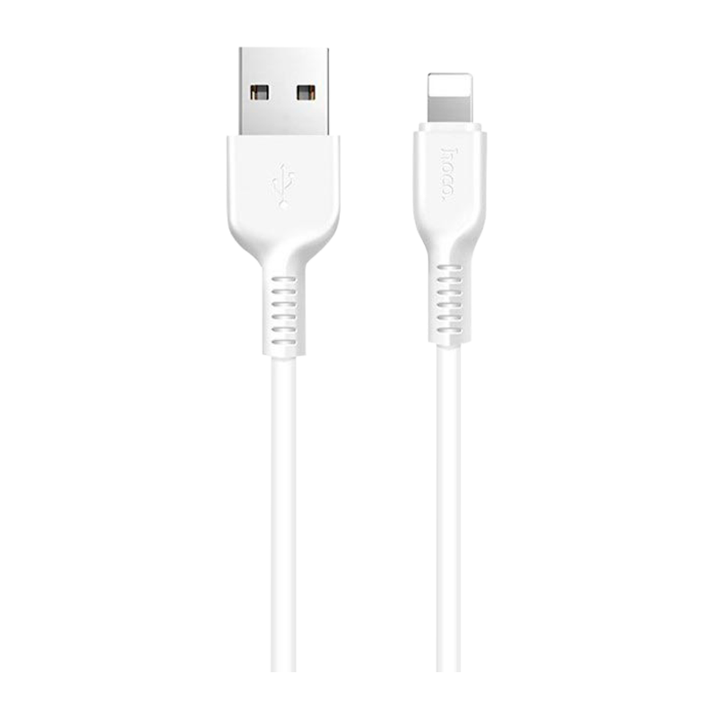 Кабель HOCO X20 USB (m)-Lightning (m) 2.0м 2.0A ПВХ белый (1/30/300)