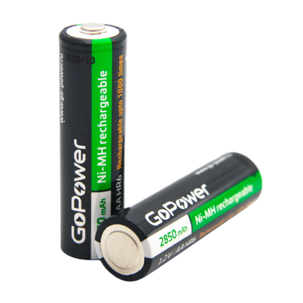 Аккумулятор бытовой GoPower HR6 AA BL2 NI-MH 2850mAh (2/20/240)