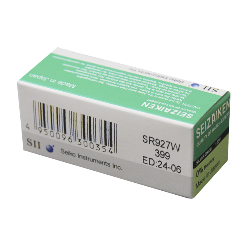 Батарейка SEIZAIKEN 399 (SR927W) Silver Oxide 1.55V (1/10/100/1000)