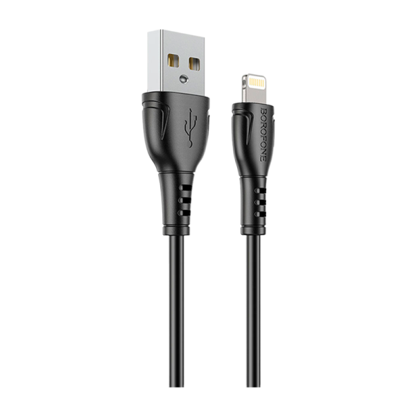 Кабель Borofone BX51 USB (m)-Lightning (m) 1.0м 2.0A ПВХ черный в коробке (1/360)
