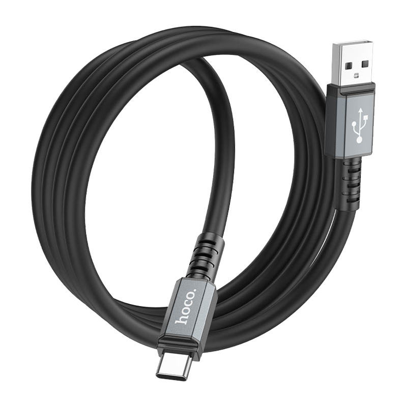Кабель HOCO X85 USB (m)-Type-C (m) 1.0м 3.0A TPE черный (1/35/350)