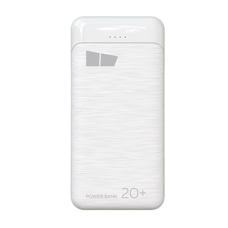 Внешний аккумулятор MORE CHOICE PB33-20 20000mAh 2.1A 2USB белый (1/10/50)