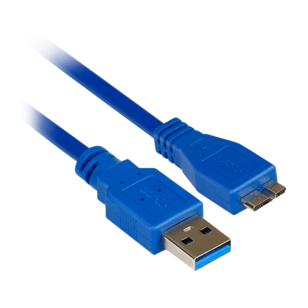 Кабель Smartbuy K-750 USB3.0 (m)-microUSB3.0 (m) 1.8м силикон синий (1/25)