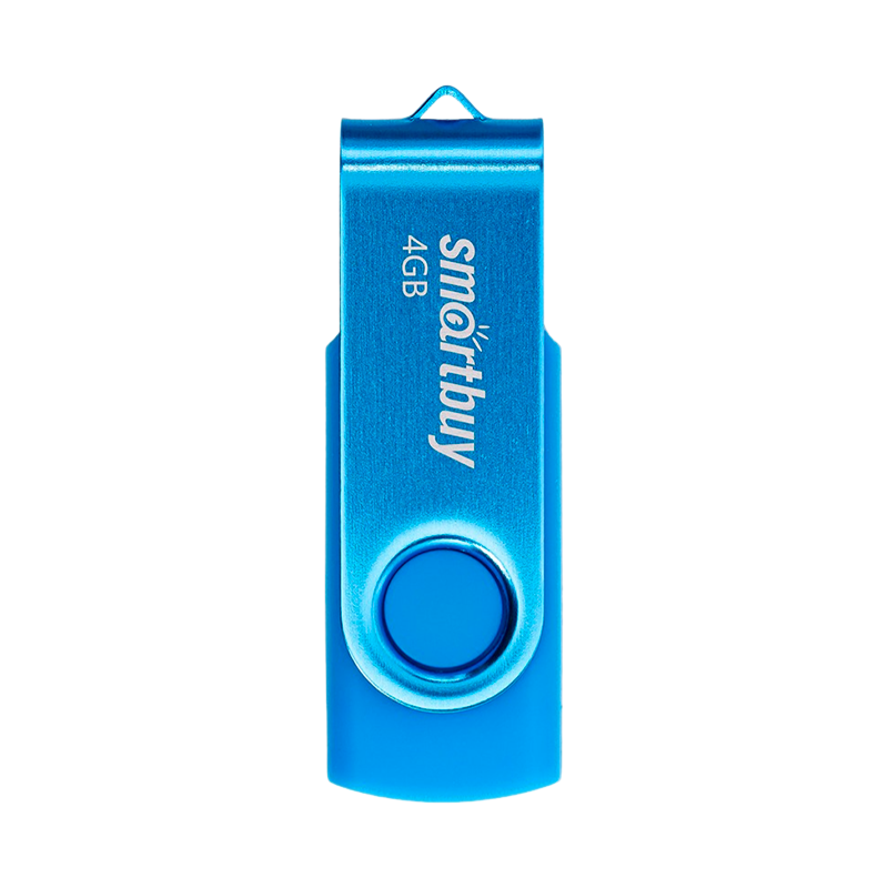 Флеш-накопитель Smartbuy Twist 4GB USB2.0 пластик синий