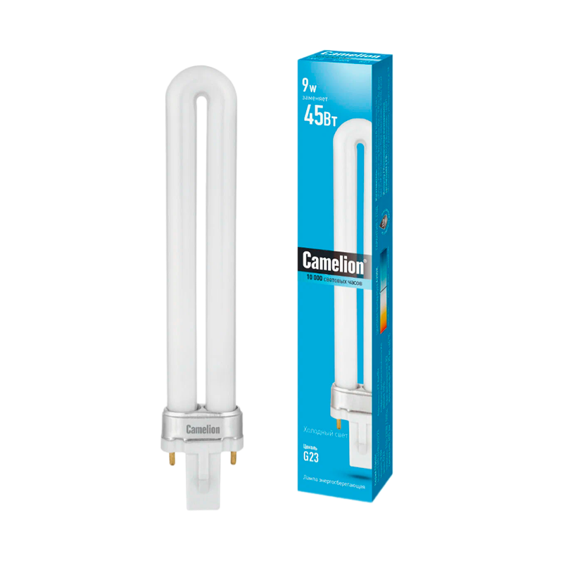 Лампа энергосберегающая Camelion T4 G23 9W 4200К 220-240V U-образная (1/5/50/200)