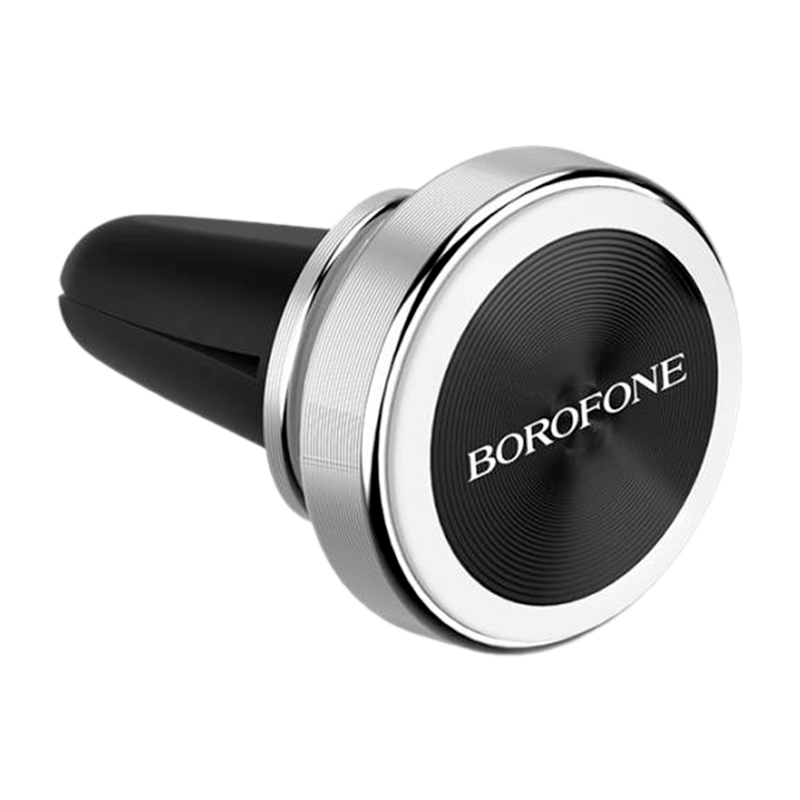 Держатель автомобильный Borofone BH6 в воздуховод магнит серебряный (1/160)