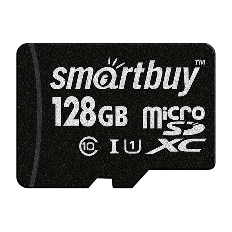 Карта памяти microSD Smartbuy 128GB Class10 UHS-I (U1) 90 МБ/сек без адаптера