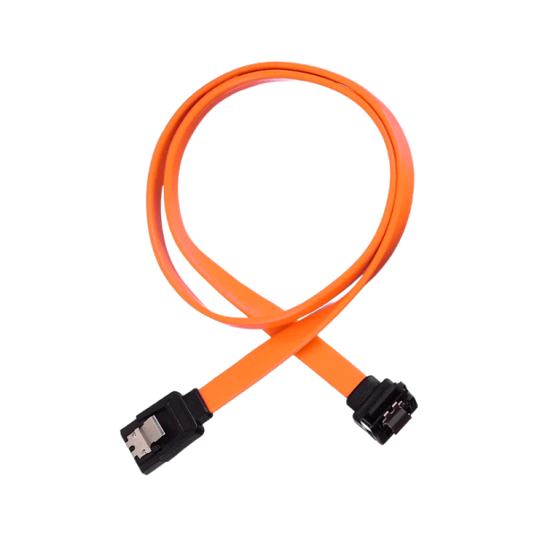Кабель GoPower SATA (m)-SATA (m) 0.5м силикон ver.3.0 оранжевый в пакете (1/250)