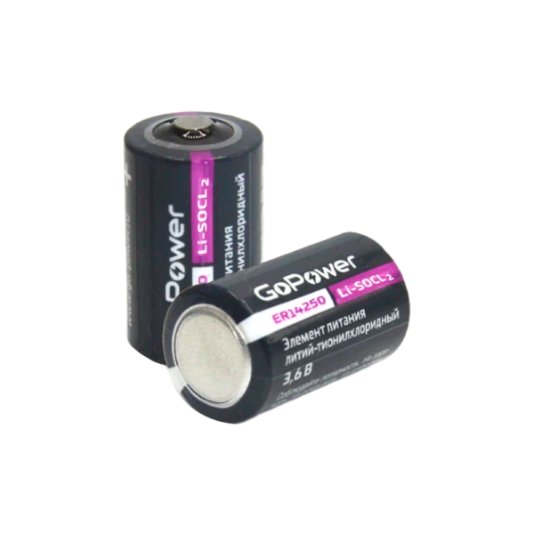 Батарейка GoPower ER14250 1/2AA PC1 Li-SOCl2 3.6V (1/10/500)