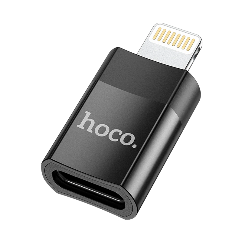 Адаптер HOCO UA17 Lightning (m)-USB3.0 (f) черный (1/37/370)