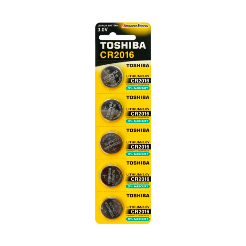Батарейка Toshiba CR2016 BL5 Lithium 3V (5/100/12000)