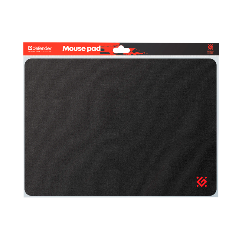 Коврик для мыши Defender Black S 250х350х3 черный (1/100)