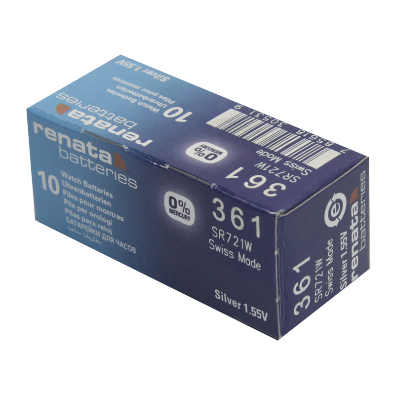Батарейка Renata 361 (SR721W) Silver Oxide 1.55V (1/10/100)