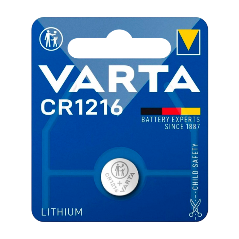 Батарейка Varta ELECTRONICS CR1216 BL1 Lithium 3V (6216) (1/10/100)