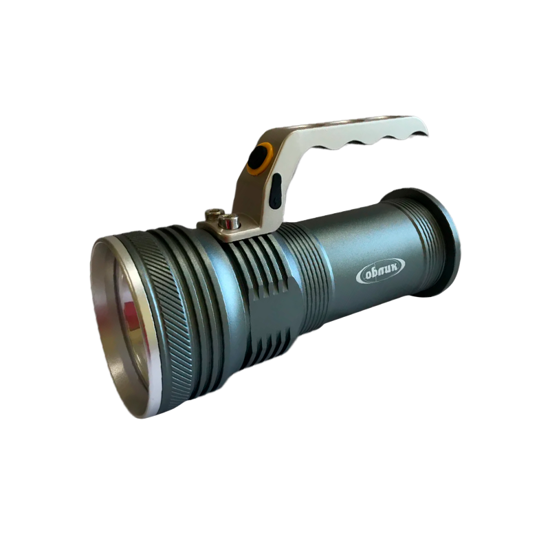 Фонарь универсальный Облик 8221 10W 1LED от аккумулятора серебряный