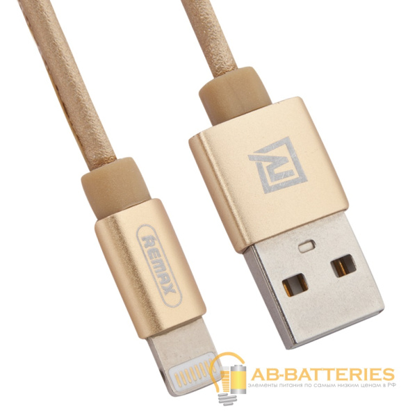 USB кабель REMAX Moss (IPhone 5/6/7/SE) RC-079i Золотой