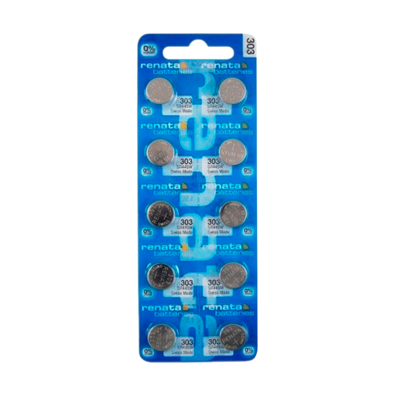 Батарейка Renata 303 (SR44SW) BL10 Silver Oxide 1.55V (10/100)