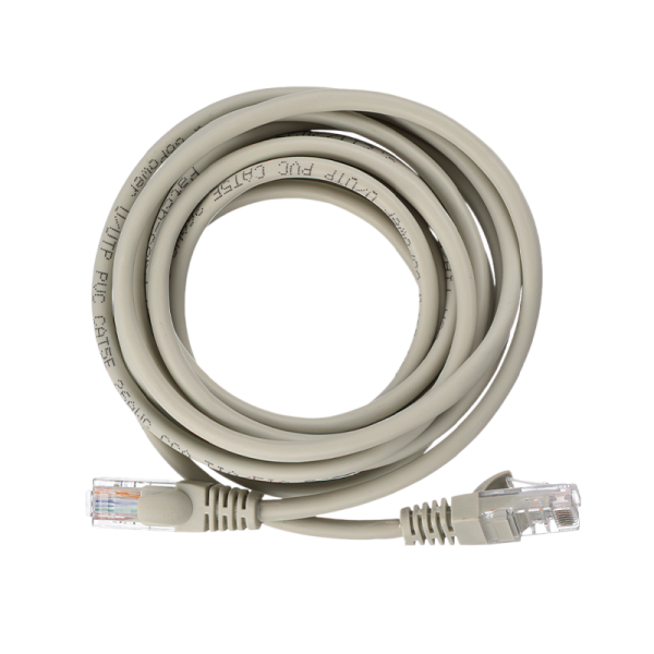 Патч-корд GoPower RJ-45 (m)-RJ-45 (m) 3.0м кат.5е ПВХ 26AWG CCA серый Premium Zip-Lock c подвесом