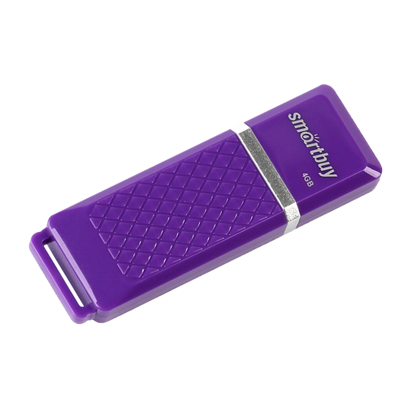 Флеш-накопитель Smartbuy Quartz 4GB USB2.0 пластик фиолетовый