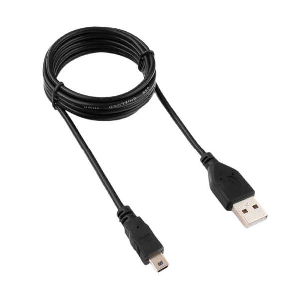 Кабель Гарнизон USB (m)-miniUSB (m) 1,8м силикон черный