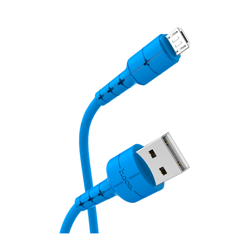 Кабель HOCO X30 USB (m)-microUSB (m) 1.2м 2.0A TPE синий (1/30/300)