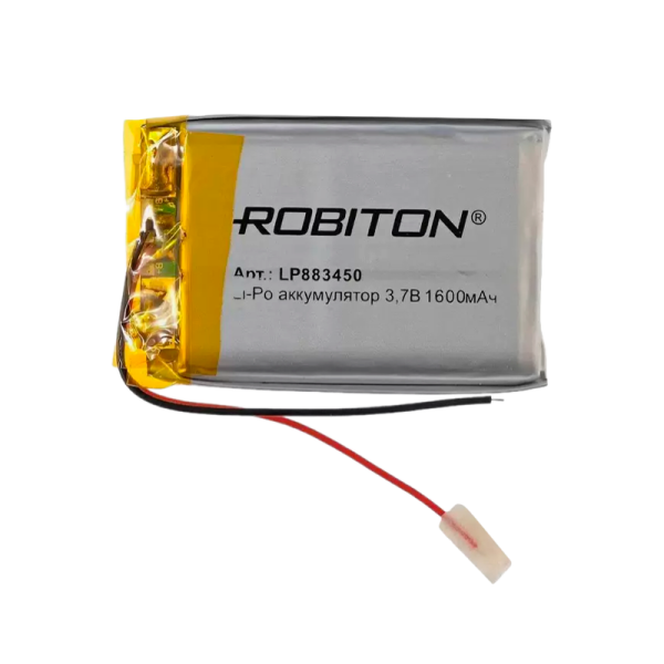 Аккумулятор ROBITON LP883450 3.7В 1600мАч PK1 (1/10/250)