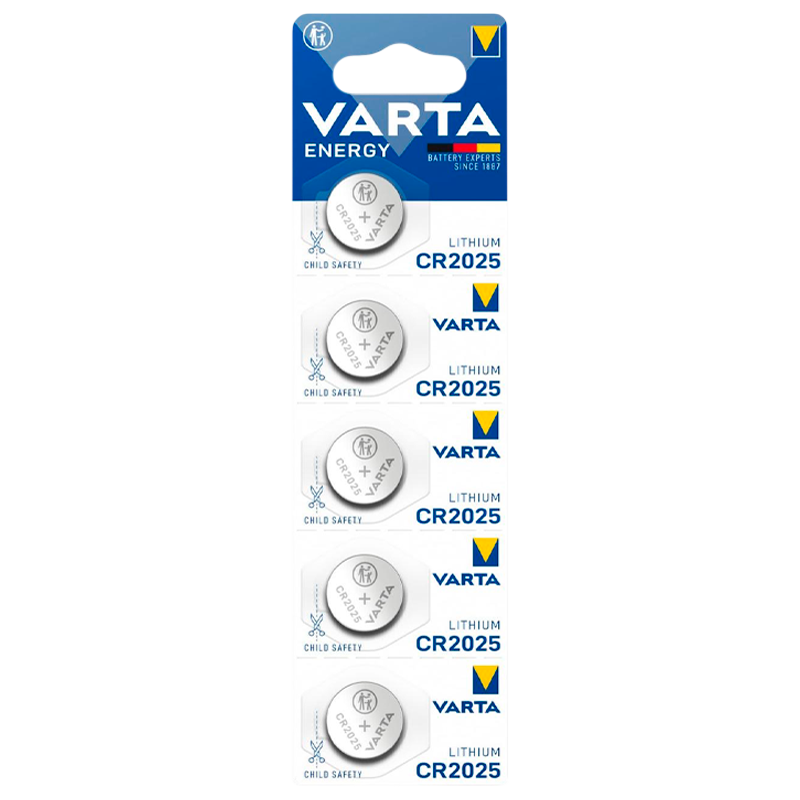 Батарейка Varta ENERGY CR2025 BL5 Lithium 3V (6025) (5/100/500)