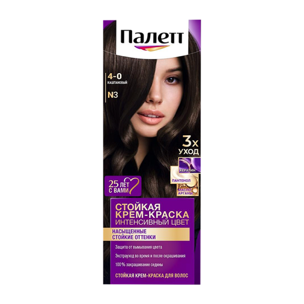 Краска для волос Schwarzkopf Palette 110мл N3 (4-0) Каштановый (1/10)