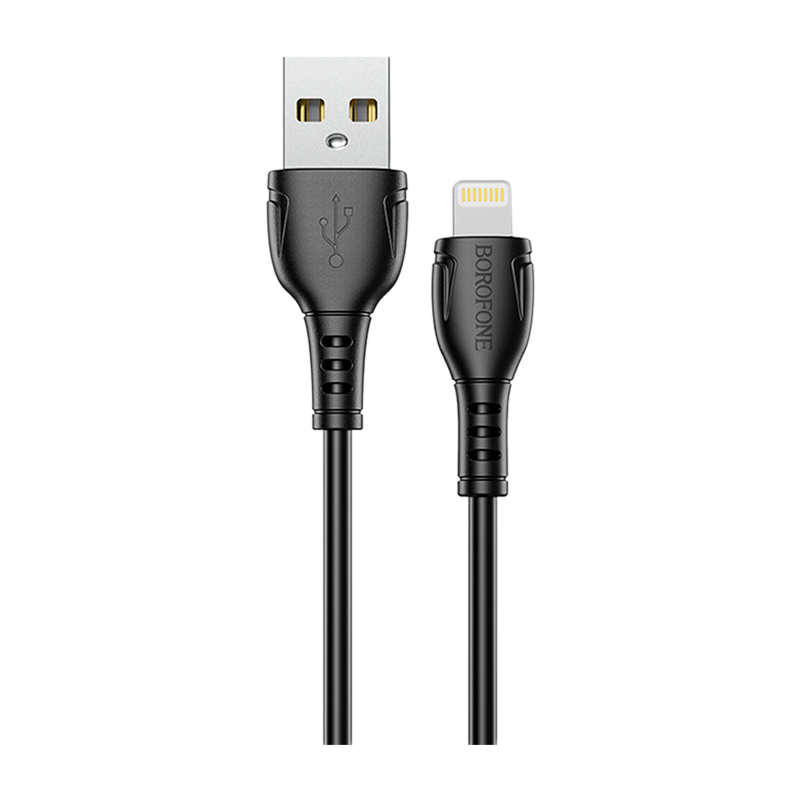 Кабель Borofone BX51 USB (m)-Lightning (m) 1.0м 2.0A ПВХ черный в коробке (1/360)
