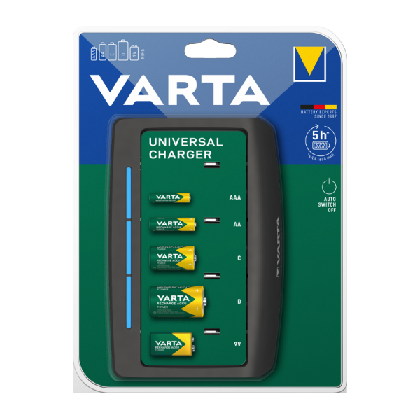 З/У для аккумуляторов Varta Universal Charger (57648) AA/AAA/Крона/C/D 4 слота