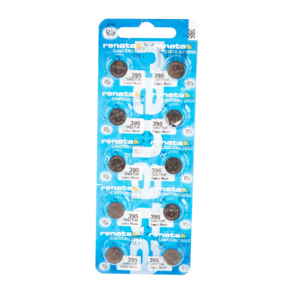 Батарейка Renata 395 (SR927SW) BL10 Silver Oxide 1.55V (10/100)