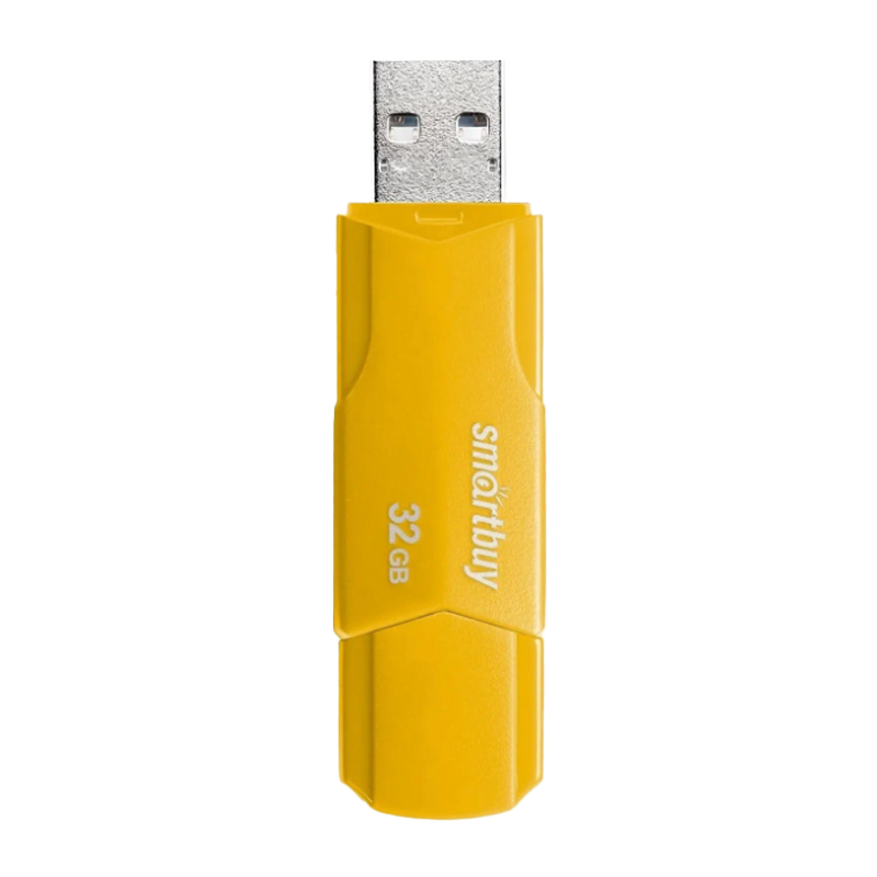 Флеш-накопитель Smartbuy Clue 32GB USB2.0 пластик желтый