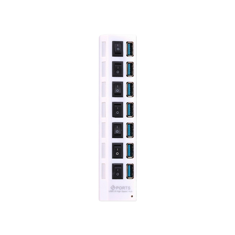 USB-Хаб Smartbuy 7307 7USB USB3.0 с выключателем белый