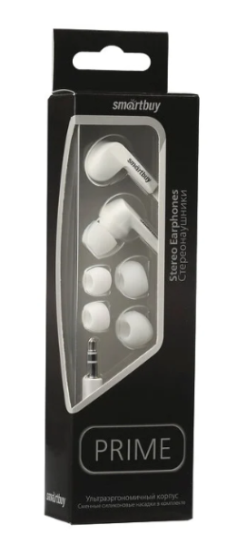 Наушники внутриканальные Smartbuy PRIME белый (1/60)