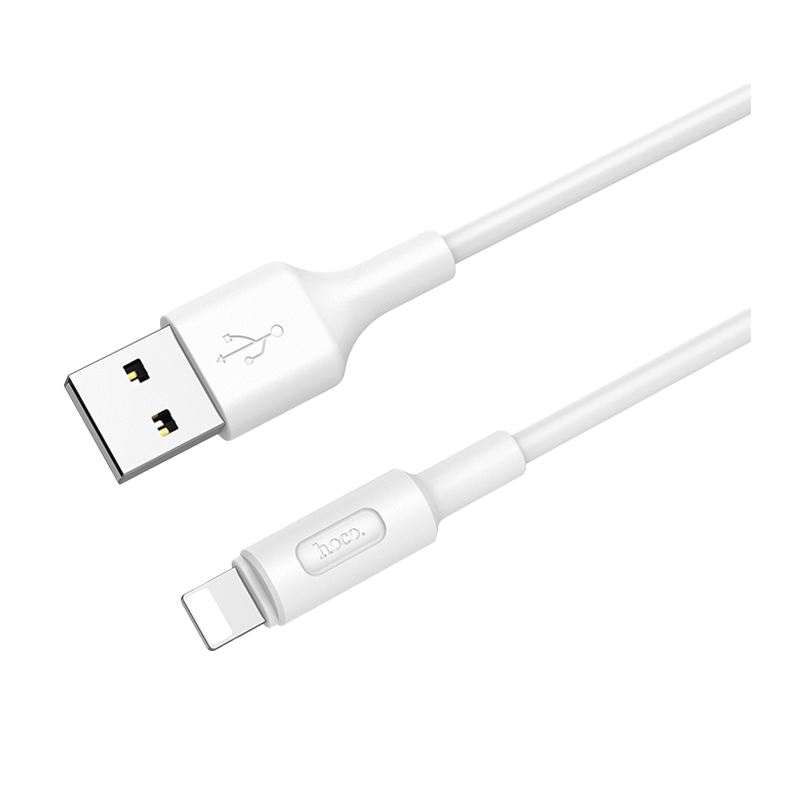 Кабель HOCO X25 USB (m)-Lightning (m) 1.0м 2.0A ПВХ белый (1/30/300)
