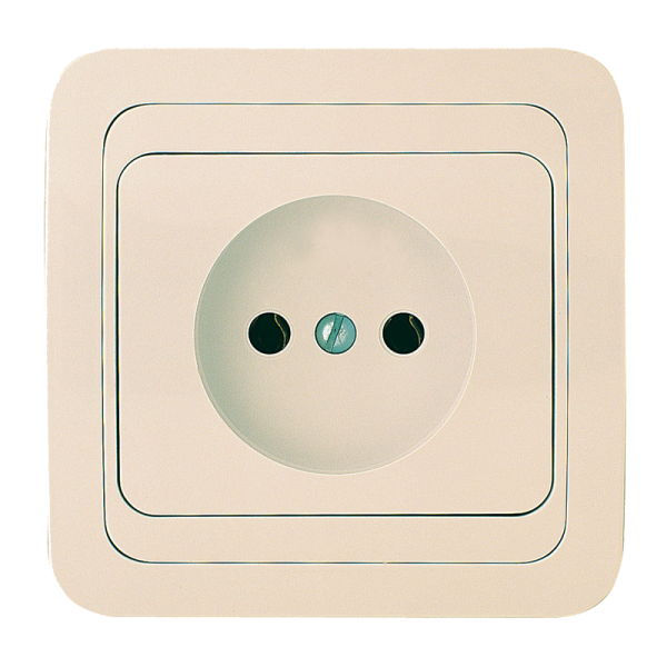 Розетка Makel Mimoza 1гн. кремовый 25002 (1/12)