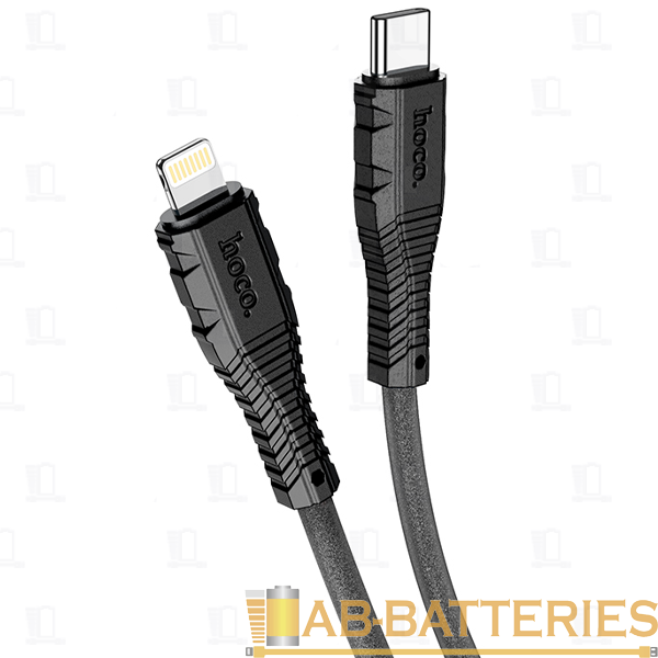 Кабель HOCO X67 USB (m)-Type-C (m) 1.0м 5.0A силикон черный (1/31/310)