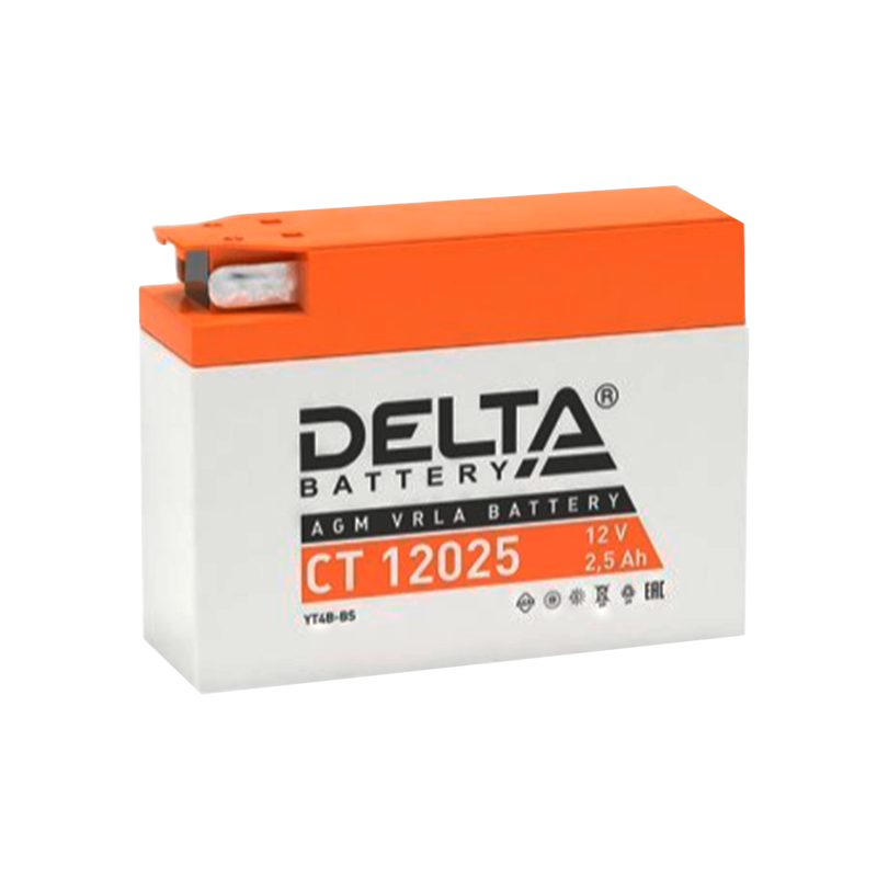 Аккумулятор для мототехники Delta CT 12025 12V 2.5Ah (1/20)