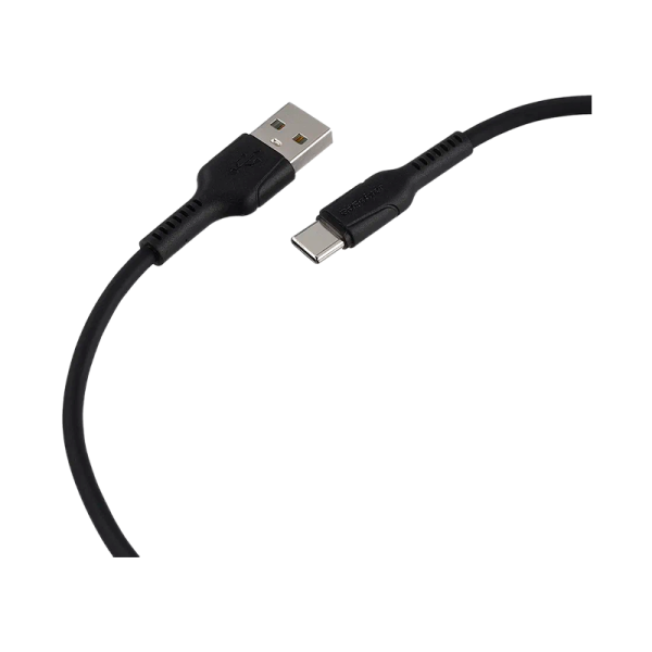 Кабель GoPower GP21T USB (m)-Type-C (m) 3.0A 27W силикон черный (1/200/800)