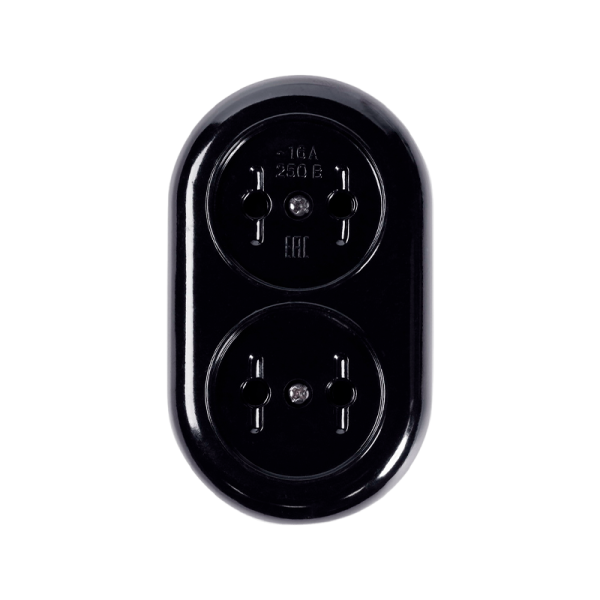 Колодка Smartbuy бакелитовая, 2 гнезда 10А/2,2кВт без заземления