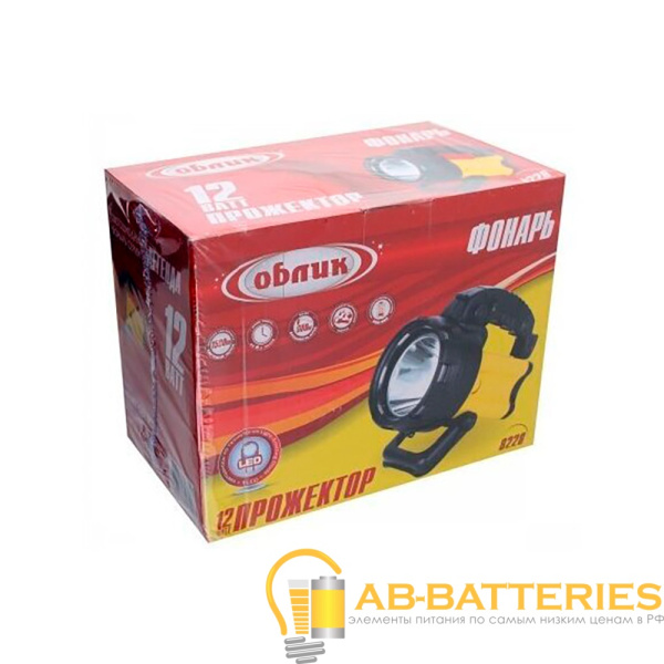 Фонарь туристический Облик 8228 12W 1LED от аккумулятора желтый