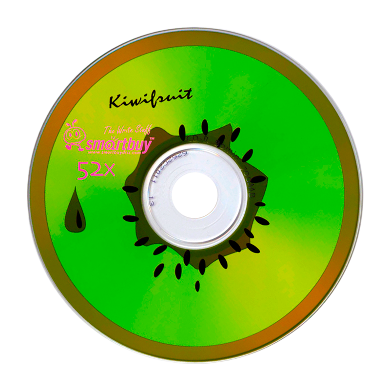 Диск CD-R Smartbuy Fresh-Kiwifruit 52x 80min 100шт. (100/600)