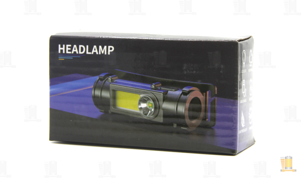 Фонарь налобный Без бренда YT-1775 COB от сети черный