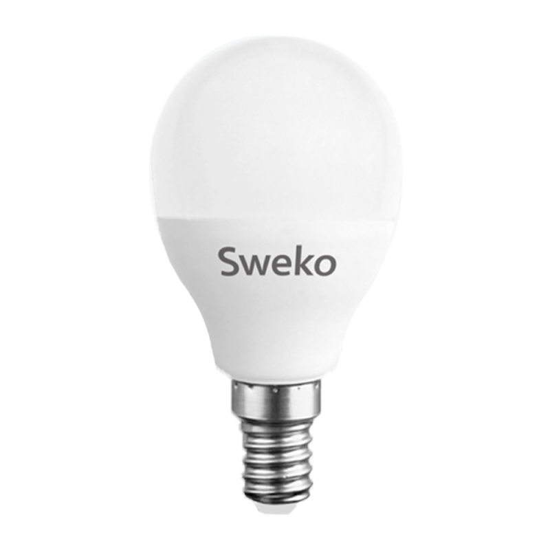 Лампа светодиодная Sweko G45 E14 10W 3000К 230V шар (1/5/100)