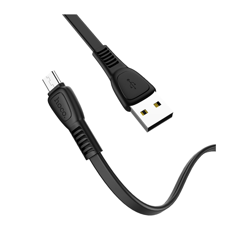 Кабель HOCO X40 USB (m)-microUSB (m) 1.0м 2.4A TPE черный (1/33/330)