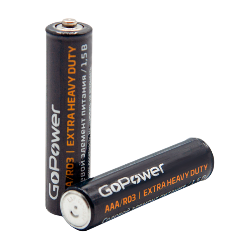 Батарейка GoPower R03 AAA BL4 Heavy Duty 1.5V (4/48/576)