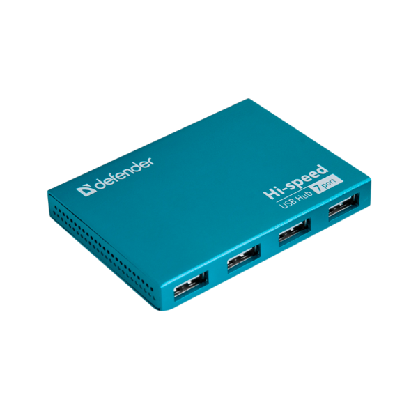 USB-Хаб Defender Septima Slim 7USB синий (1/100)