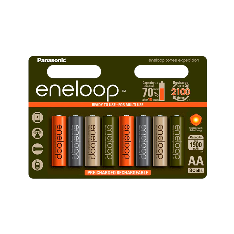 Аккумулятор предзаряженный RTU Panasonic HR6 AA PL8 NI-MH eneloop 1900mAh (8/80/320)