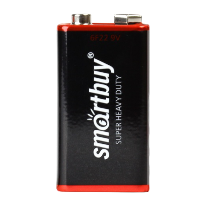 Батарейка Smartbuy Super Крона 6F22 Shrink 1 Heavy Duty 9V (1/10/400)